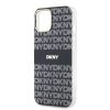 DKNY PC/TPU Repeat Pattern Tonal Stripe Magsafe tok iPhone 15 készülékhez fekete