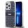 DKNY PC/TPU Repeat Pattern Tonal Stripe Magsafe tok iPhone 15 Pro Max készülékhez fekete