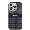 DKNY PC/TPU Repeat Pattern Tonal Stripe Magsafe tok iPhone 15 Pro Max készülékhez fekete