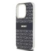 DKNY PC/TPU Repeat Pattern Tonal Stripe Magsafe tok iPhone 15 Pro Max készülékhez fekete