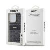 DKNY PC/TPU Repeat Pattern Tonal Stripe Magsafe tok iPhone 15 Pro Max készülékhez fekete