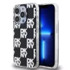 DKNY PC/TPU Checkered Pattern tok iPhone 14 Pro Max készülékhez fekete