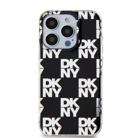   DKNY PC/TPU Checkered Pattern tok iPhone 14 Pro Max készülékhez fekete