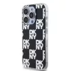 DKNY PC/TPU Checkered Pattern tok iPhone 14 Pro Max készülékhez fekete