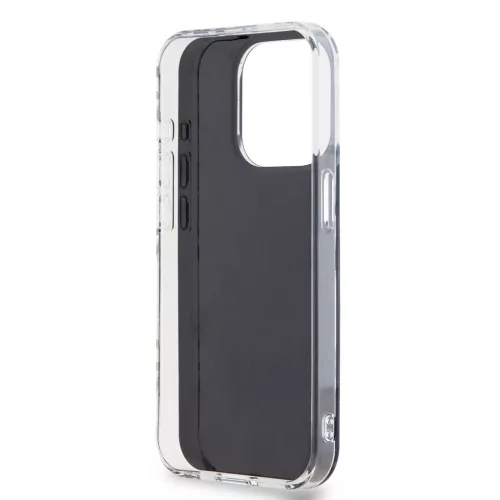 DKNY PC/TPU Checkered Pattern tok iPhone 14 Pro Max készülékhez fekete