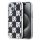 DKNY PC/TPU Checkered Pattern tok iPhone 15 készülékhez fekete
