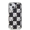 DKNY PC/TPU Checkered Pattern tok iPhone 15 készülékhez fekete