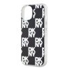 DKNY PC/TPU Checkered Pattern tok iPhone 15 készülékhez fekete