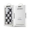 DKNY PC/TPU Checkered Pattern tok iPhone 15 készülékhez fekete