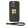 DKNY PU bőr Stack Logo csuklópántos tok iPhone 15 Pro Max készülékhez barna