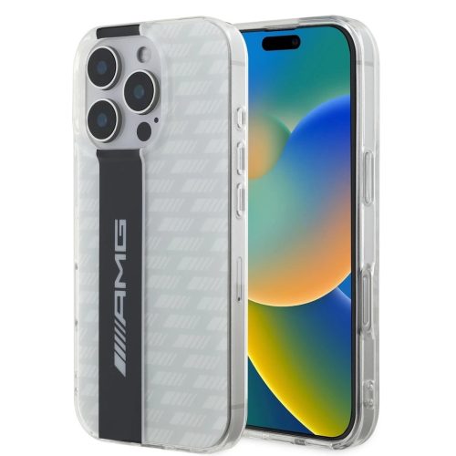 AMG Carbon Pattern tok iPhone 16 Pro Max készülékhez fehér