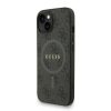 Guess PU Leather 4G Colored Ring Strap MagSafe tok iPhone 14 készülékhez fekete