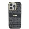 DKNY PC/TPU Repeat Pattern Tonal Stripe Magsafe Tok iPhone 16 Pro Max készülékhez fekete