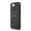 Guess PU Leather 4G Colored Ring Strap MagSafe tok iPhone 16e készülékhez fekete