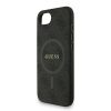Guess PU Leather 4G Colored Ring Strap MagSafe tok iPhone 16e készülékhez fekete