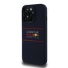 Red Bull szilikon Horizontal Logo MagSafe tok iPhone 14 Pro készülékhez tengerészkék