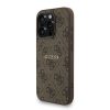 Guess PU Leather 4G Colored Ring Strap MagSafe tok iPhone 15 Pro Max készülékhez barna