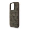 Guess PU Leather 4G Colored Ring Strap MagSafe tok iPhone 15 Pro Max készülékhez barna