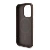Guess PU Leather 4G Colored Ring Strap MagSafe tok iPhone 15 Pro Max készülékhez barna