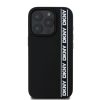 DKNY 3D Rubber Repeat Logo Line tok iPhone 16 Pro Max készülékhez fekete