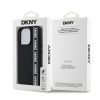 DKNY 3D Rubber Repeat Logo Line tok iPhone 16 Pro Max készülékhez fekete