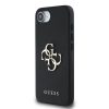 Guess PU Grained 4G Metal Logo tok iPhone 16e készülékhez fekete