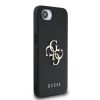 Guess PU Grained 4G Metal Logo tok iPhone 16e készülékhez fekete