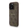Guess PU Leather 4G Colored Ring Strap MagSafe tok iPhone 16 Pro Max készülékhez barna