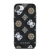 Guess PU 4G Peony MagSafe tok iPhone 16e készülékhez fekete