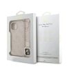 Guess PU bőr 4G Colored Ring Strap MagSafe tok iPhone 14 készülékhez rózsaszín