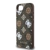 Guess PU 4G Peony MagSafe tok iPhone 16e készülékhez barna