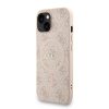 Guess PU Leather 4G Colored Ring Strap MagSafe tok iPhone 15 készülékhez rózsaszín