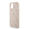 Guess PU Leather 4G Colored Ring Strap MagSafe tok iPhone 15 készülékhez rózsaszín