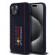 Red Bull Silicone Vertical Logo MagSafe tok iPhone 15 készülékhez tengerészkék