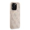 Guess PU Leather 4G Colored Ring Strap MagSafe tok iPhone 15 Pro Max készülékhez rózsaszín