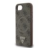 Guess PU 4G Strass Triangle Metal Logo MagSafe tok iPhone 16e készülékhez barna