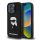 Karl Lagerfeld 3D Rubber Ikonik tok iPhone 16 Pro Max készülékhez fekete