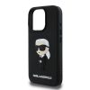 Karl Lagerfeld 3D Rubber Ikonik tok iPhone 16 Pro Max készülékhez fekete
