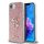 Guess PU Fixed Glitter 4G Metal Logo tok iPhone 16e készülékhez rózsaszín