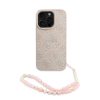 Guess PU Leather 4G Colored Ring Strap MagSafe tok iPhone 16 Pro Max készülékhez rózsaszín