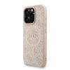 Guess PU Leather 4G Colored Ring Strap MagSafe tok iPhone 16 Pro Max készülékhez rózsaszín