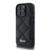 Guess PU bőr quilted tok iPhone 16 Pro Max készülékhez fekete