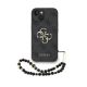 Guess PU 4G Metal Logo Strap tok iPhone 15 készülékhez fekete