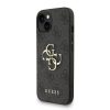 Guess PU 4G Metal Logo Strap tok iPhone 15 készülékhez fekete