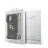 Guess PU 4G Metal Logo Strap tok iPhone 15 készülékhez fekete