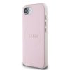 Guess PU Grained Classic Logo MagSafe tok iPhone 16e készülékhez rózsaszín