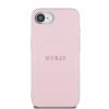 Guess PU Grained Classic Logo MagSafe tok iPhone 16e készülékhez rózsaszín