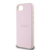 Guess PU Grained Classic Logo MagSafe tok iPhone 16e készülékhez rózsaszín