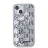 Karl Lagerfeld Liquid Glitter Monogram Gradient tok iPhone 15 készülékhez fehér