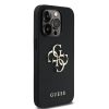 Guess PU Grained 4G Metal Logo tok iPhone 13 Pro készülékhez fekete